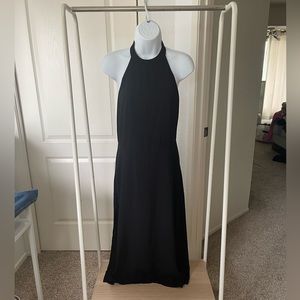 Revolve Fluxus halter high neck dress black size XS preowned